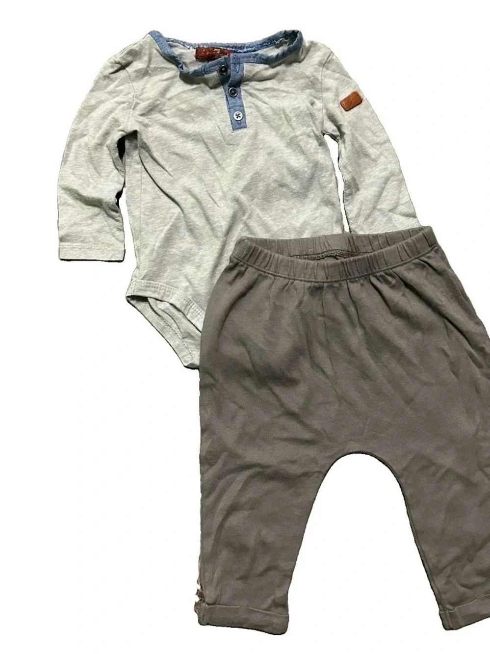 Baby Boy Fall Winter Vest Bodysuits Pants Size 6-9 Months